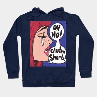 Oh No! Gluten Sharts! Comic Girl Hoodie